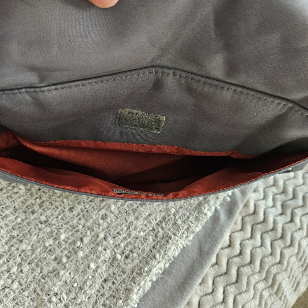 DISNEY Mickey Mouse Diaper Bag with Changing Mat, Adjustable Strap, Gray/Red - Picture 5 of 10